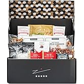 PETER & PAUL'S GIFTS Gourmet Snacks Gift Basket with a Selection of Delectable Cookies, Pretzels, Nuts, and Chocolates