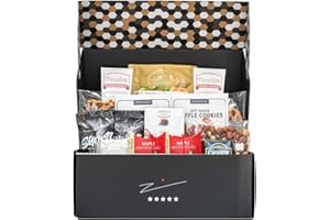 PETER & PAUL'S GIFTS Gourmet Snacks Gift Basket with a Selection of Delectable Cookies, Pretzels, Nuts, and Chocolates