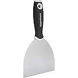 Amazon Basics 5" Flexible, Soft Grip, Carbon Steel Putty Knife with Hammer End