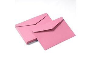 Tanshuqin 50 Pack Pink Envelopes 5-1/5 x 7-1/5 Envelopes A7 Invitation Envelopes for Personalize Gift Cards, Wedding, Baby Sh