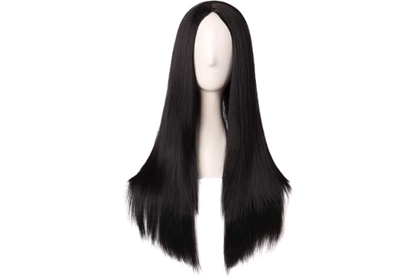 MapofBeauty 28 Inch Special Natural Long Straight Synthetic Wig,Black | 70 cm,Women
