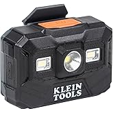 Klein Tools 56062 Rechargeable LED Headlamp/Worklight for Klein Hardhats, 300 Lumens, All-Day Runtime, 3 Modes, for Work and 