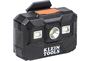 Klein Tools 56062 Rechargeable LED Headlamp/Worklight for Klein Hardhats, 300 Lumens, All-Day Runtime, 3 Modes, for Work and 