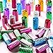 Silike Dreadlock Beads (50Pcs/Lot Multi Colorful) Hair Rings Adjustable Hair Braid Cuff Clip