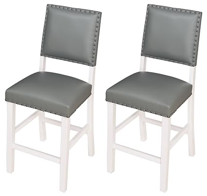 Angel Line 41418 21 Kirkland Bar Stools White Gray