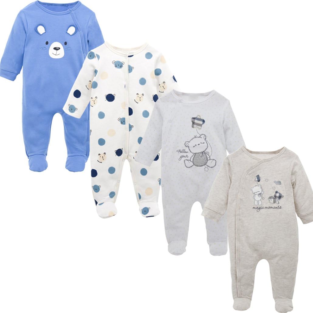 Baby Clothing Clothes Roupas Bebes Long Sleeve Cotton Footies 0-12 Months Infant Vetement Bebe