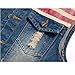 Najia Symbol Mens American Flag Retro Denim Vest Sleeveless Cowboy Jean Jacket Distressed Slim Fit for Casual Wear Rock Concerts (M, American Flag)
