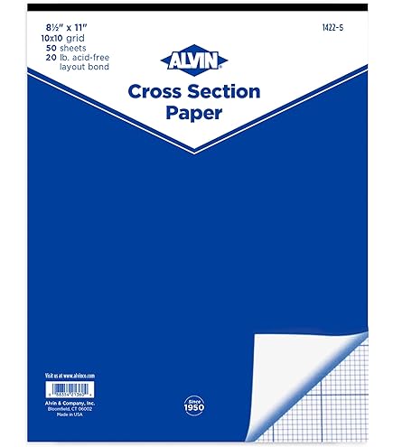 Amazon.com : ALVIN Quadrille Paper Pad 50 Sheets of 17