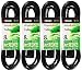 Woods 0260 4 Pack 8ft. 16/3 SJTW General Purpose Extension Cords, Black primary