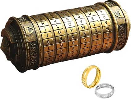 Onlygifts Da Vinci Code Mini Cryptex Mit Zwei Ringen Fur Weihnachten Valentinstag Interessante Spiele Geburtstag Coole Ideen Geschenke Fur Manner Freundin Brain Teaser Lock Puzzles Amazon De Baumarkt