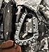 Ravenox Tac Link Clip Carabiner | Heavy Duty Carabiner Clip | Black Locking Carabiner For Tactical Gear, Military, Outdoor Use | Large Carabiner For Camping Accessories | Polymer Carabiner D Ring Clip