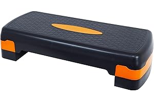 Fitvids Adjustable Workout Aerobic Stepper Step Platform Trainer, 27-Inch, Multiple Colors