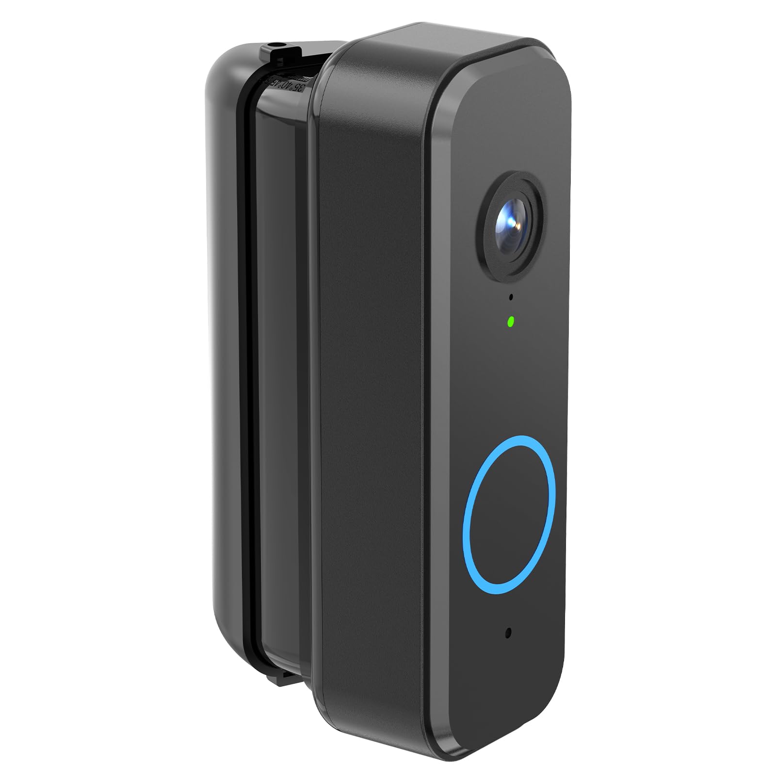 Photo 1 of 30-55° Adjustable Doorbell Angle Mount, Widen Viewing Range Door bell kit for MyQ/Eufy E340/Tapo/Wyze Video/Duo Cam/Aosu Doorbell Camera, Corner Mount for Left/Right Universal Installation, Black