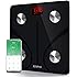 RENPHO Bluetooth Body Fat Scale Smart BMI Scale Digital Bathroom Wireless Weight Scale, Body Composition Analyzer with Smartphone App 396 lbs - Black