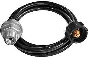 PYXGLAQ Propane Fuel Filter F273699 with 6FT Hose & QCC1/Type1 Adapter, for Buddy Series etc Portable Heater, Connect 20-45 lb Propane Tanks, CSA Certified.