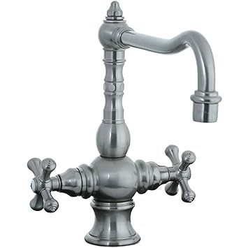 Cifial 267 350 031 Highlands Centerset Kitchen Faucet With Metal Cross Handles Unlacquered Brass Amazon In Home Improvement