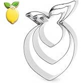 3 PCS Lemon Cookie Cutter Set, Stainless Steel Fruit Cookie Cutters Shapes | Dishwasher Lemon Fondant Cookie Cutters for Birthday Wedding Party DIY Baking Supplies Size 3.8