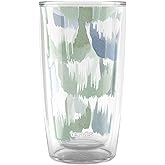Tervis Kelly Ventura - Abstract Collection Made in USA Double Walled Insulated Tumbler Travel Cup Keeps Drinks Cold & Hot, 16oz, Brushed Scallop