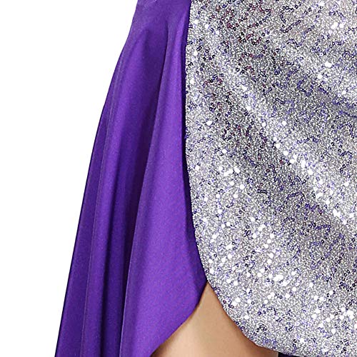 ROYAL SMEELA Bauchtanz kostüm Damen Sexy Kleid Pailletten Partykleid Bodycon Minikleid Aushöhlen Kleid mit BH Spaghetti… – Bild 8