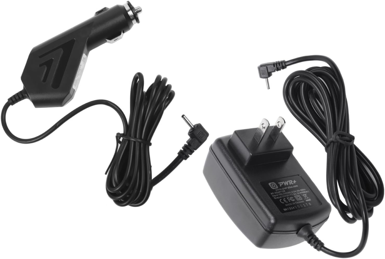 Pwr+? ! Extra Long Cord ! 2 in 1 Combo Ac Adapter + Car