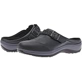 Orthofeet Irma Orthopedic Women's Leather Clogs | Adjustable &amp; Slip Resistant Mules, Slip-On, Water-Repellent, Anatomical Arch Support, Ergonomic Cushioning, Wide Toe Box