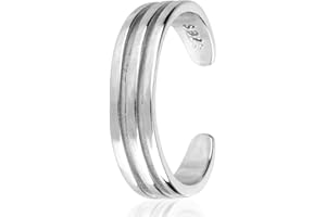 Mikovivi 925 Sterling Silver Toe Ring, Adjustable Minimalist Open Band Toe Rings Summer Beach Foot Jewelry for Women Summer (