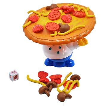 Alonea Toys Stacking Balancing Toys, Alonea Stacking Balancing Games Desktop Incline Pizza Balancing Pile Up Game Educational Toy for Kids (Multicolor)