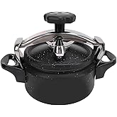Pressure Cooker, 1.5 L Aluminum Alloy Explosion Proof Cooker Pot Large Capacity Compound Bottom Pressure Canner for Gas Stove