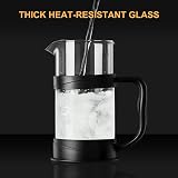 ParaCity French Press Coffee Maker 12oz 350ml Stainless Steel Filter Heat view 5
