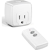 HBN Remote Control Outlet Plug Remote Switch Outlet | Wireless Remote Switch Plug with Remote Control ON/OFF Remote Indoor