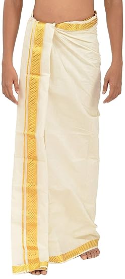 Kerala Pure Handloom Dhoti with Authentic Handloom Mark (2)
