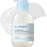 Illiyoon Ceramide Ato 6.0 Top to Toe Wash - Mild Cleanser for Baby body, 16.9 Fl Oz (500ml)