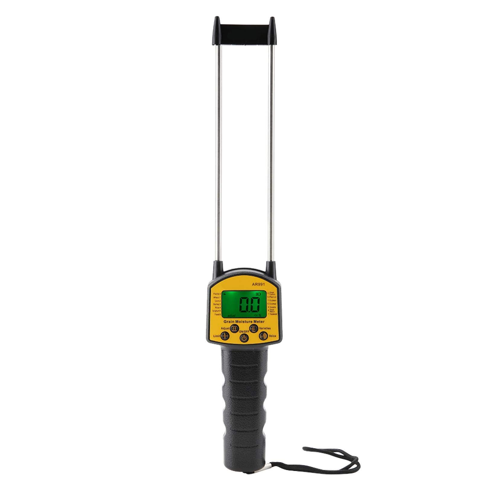 Fydun Grain Water Meter, Grain Humidity Meter AR991 Digital LCD Grain Moisture Meter for Wheat Corn Rice Peanut Soybean