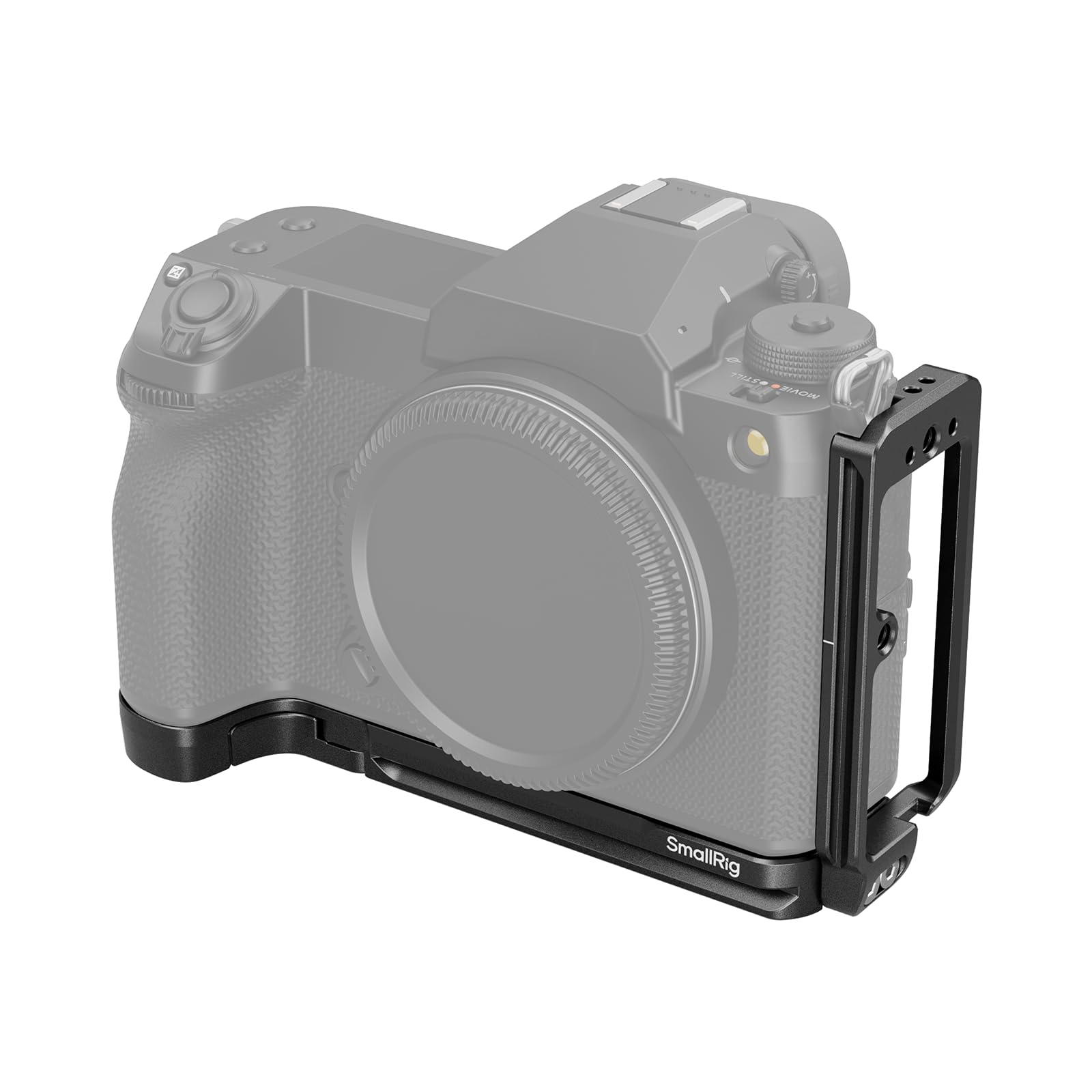SMALLRIG L-Shape Plate for FUJIFILM GFX100S II, L-Bracket for Arca-Swiss, with 1/4"-20 Threaded Holes, QD Socket, Cold Shoe Mount, Supporting Horizontal and Vertical Shooting - 4716