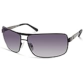 GUESS mens Wrapped Navigator Pilot Sunglasses Pilot Sunglasses