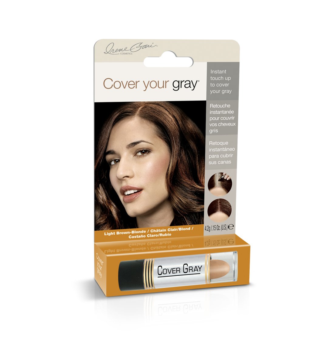 Cover Your Gray Hair Color Touch Up Stick Medium Brown