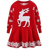 Mud Kingdom Little Girls Sweater Dress School Cute Bow