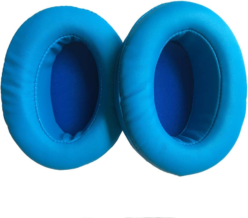 Replacement Angled Ear Pads Cushions for Brainwavz HM5, HifiMan, Philips, Sony, HyperX, Turtleath, M50X M40X and More Large Over Ear Headphones Earpads (Blue)
