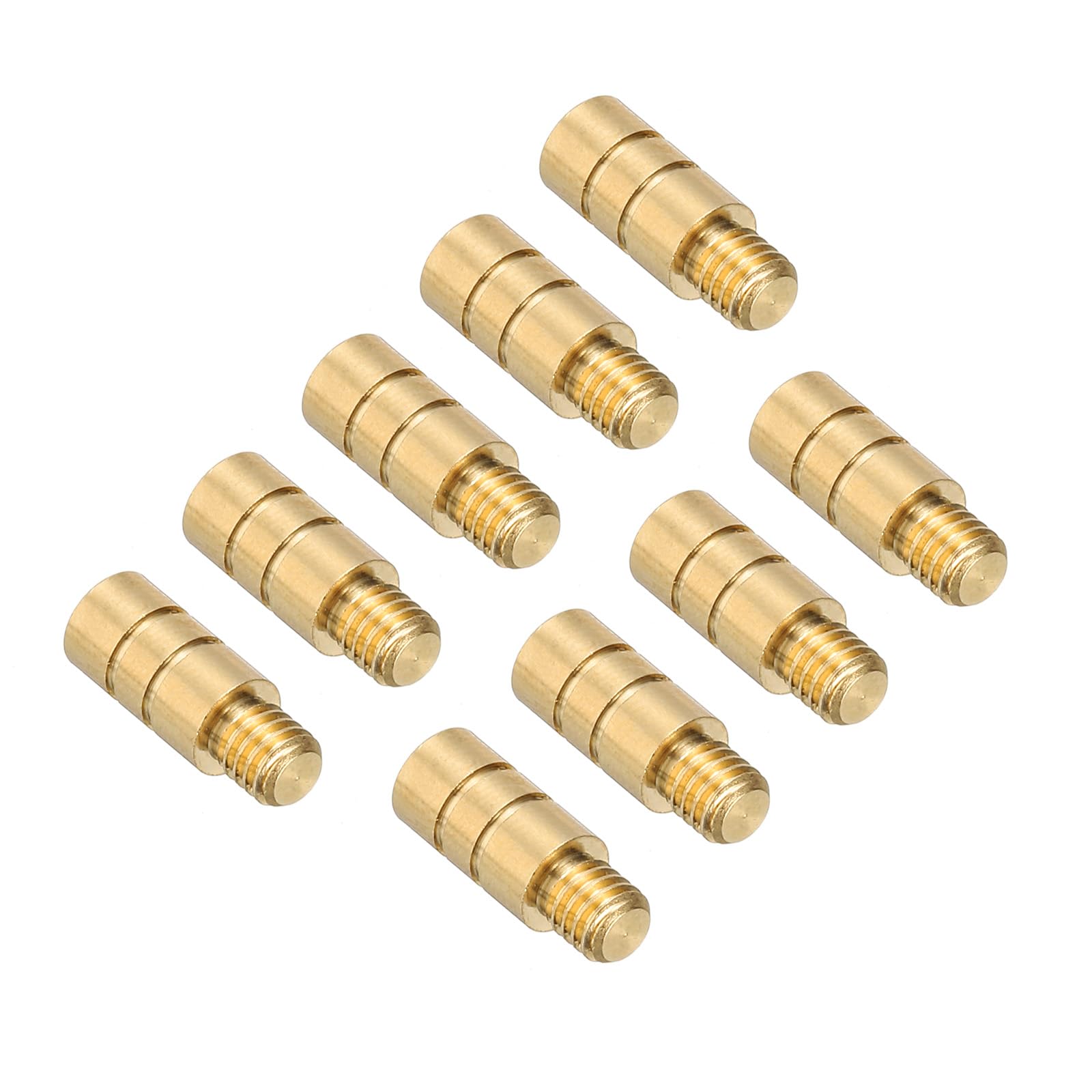 PATIKIL 2g Dart Weights, 9Pcs Brass Add Accentuator 2BA Thread for Dart Counter Weight Accessories, Gold Tone