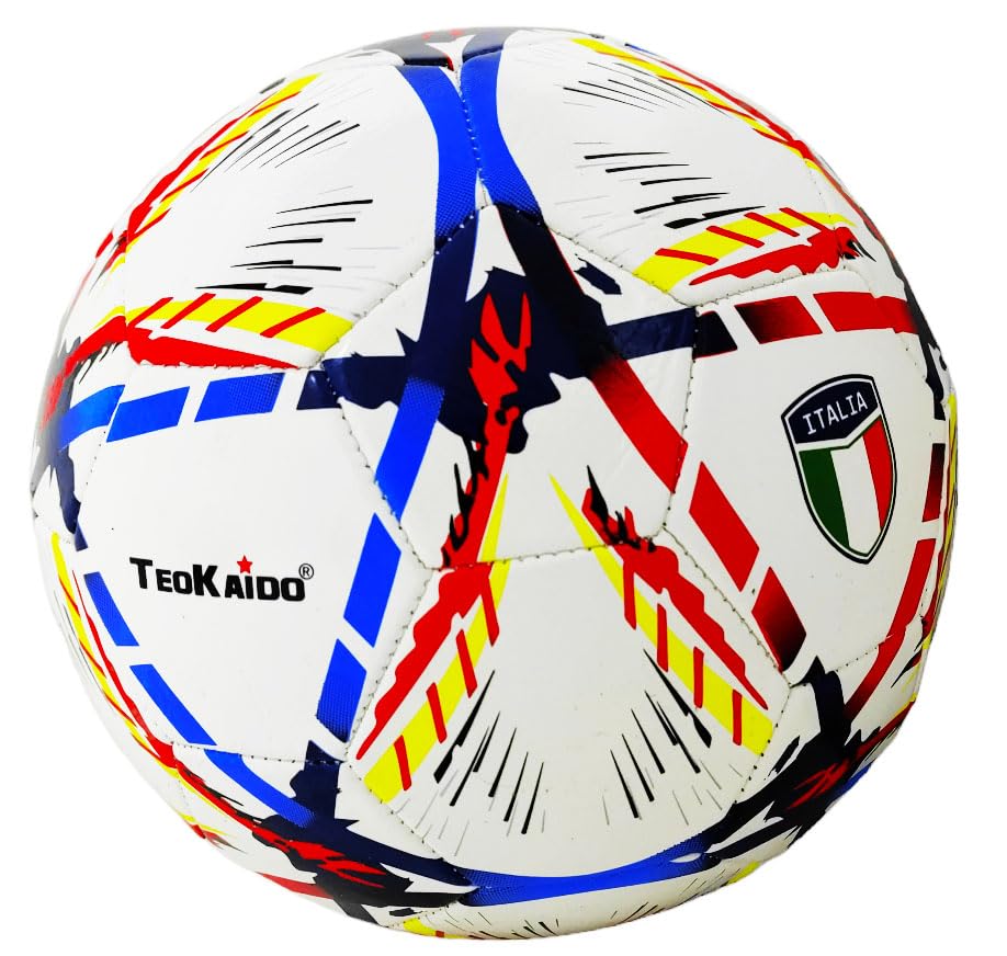 Cucuba Frendly Eco Training or Match Football Size 5 Italy with Tricolour Shield