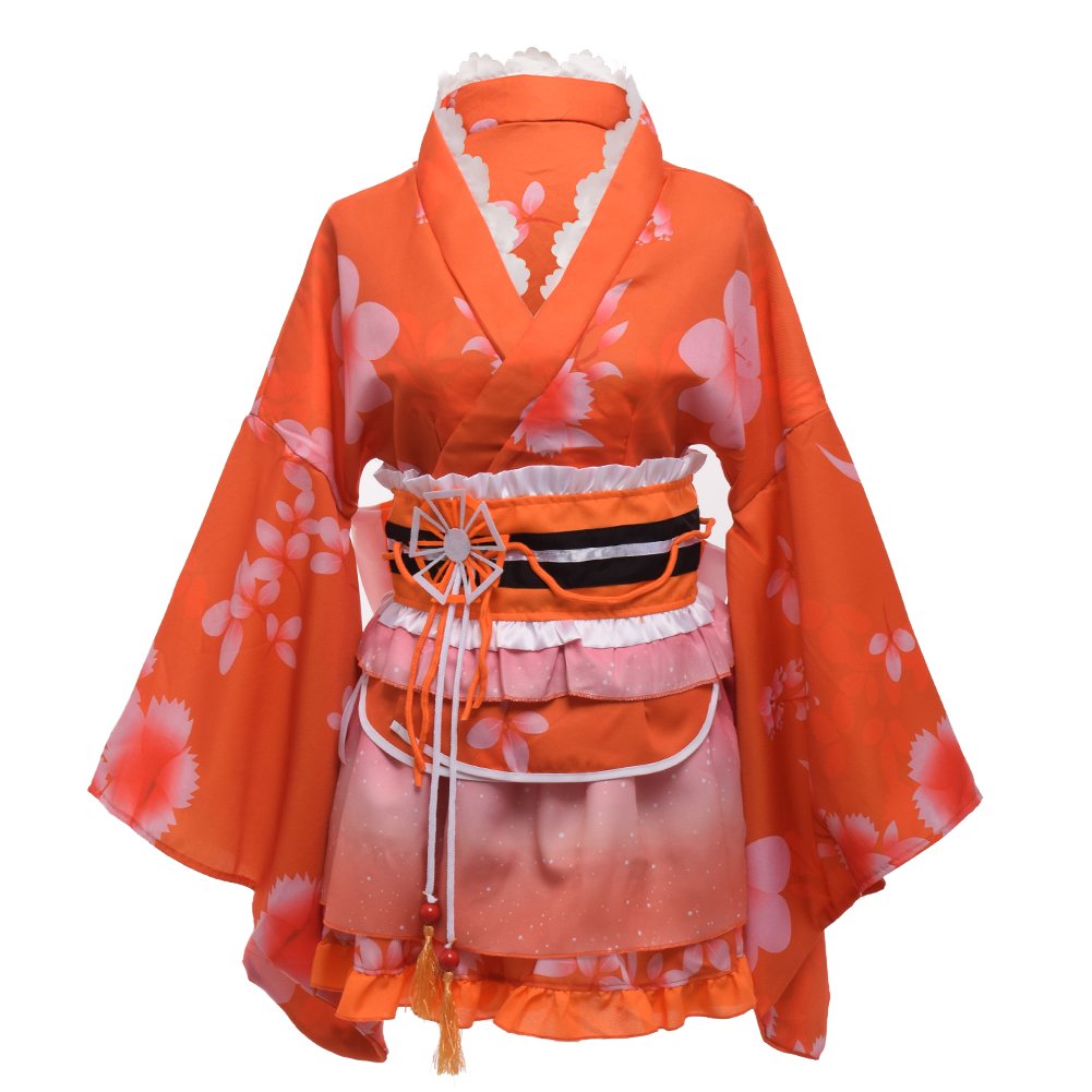 Orange yukata Clearance