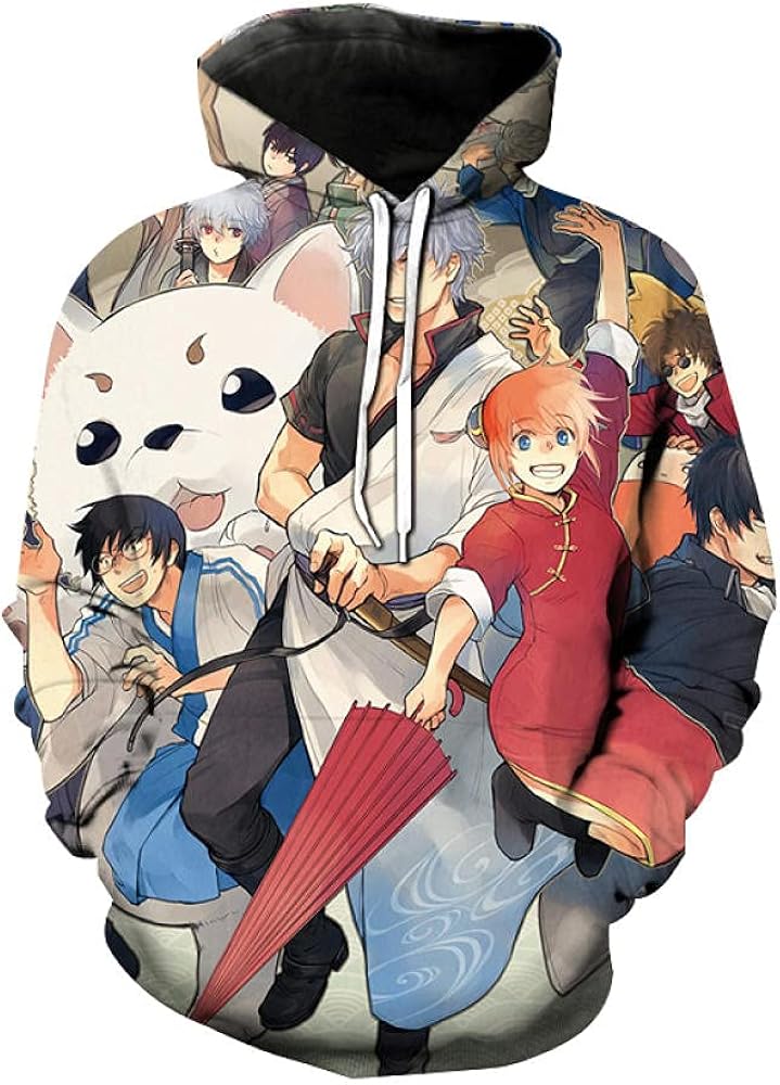 Anime Hooded Sweatshirt For Boys And Girls With 3D Print Fashion