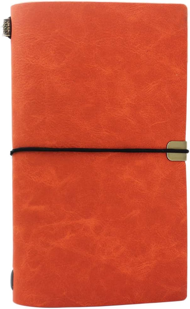 Refillable Premium Journal Traveler Notebook -Good Quality Paper Proper Size Gifts for Men & Women With Line and Unlined Thick Paper Inside No Ink Bleeding