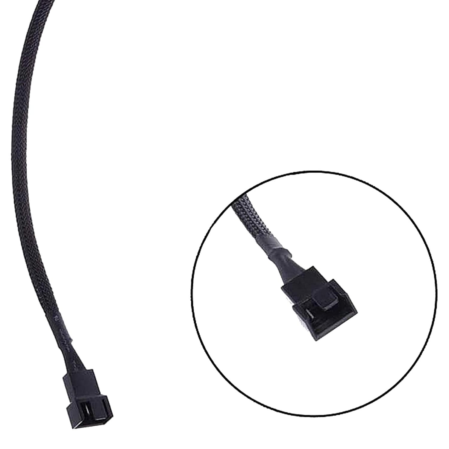 ThreeBulls 5 Pack 4-Pin PWM Fan Splitter Cable, Sleeved Braided Adapter for PC ATX Case 4-Pin/3-Pin Cooling Fan Cable (10.6") - Image 4