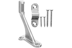 STOBAZA Handrail Brackets for Stairs Set Metal Stair Rail Support with Screw Gasket for Residential and
