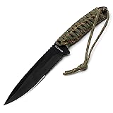EMHTiii Camping Fixed-Blade Survival Knife - 9in