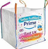 Garden Waste Bags 5 x 1 Ton FIBC Bulk Bag Heavy Duty White 85cm x 85cm x 85cm view 2