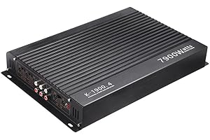 Shkalacar 4 Channel Car Stereo Amplifier - 7900W Class A/B Power Amp. Four-Way 12.0V Car Amplifier