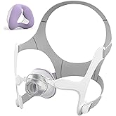 Improved Set for Airfit N20 & Airtouch N20, Includes Strap, Nasal Cushion Mask, Frame, Comfortable&Washable CPAP Supplies by MEDICOLOR, Medium