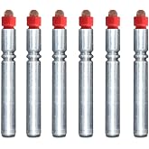 E-Arc 6PCS-LED Bobber Light Replacement Battery for Archery Nocks, Fishing (Red)